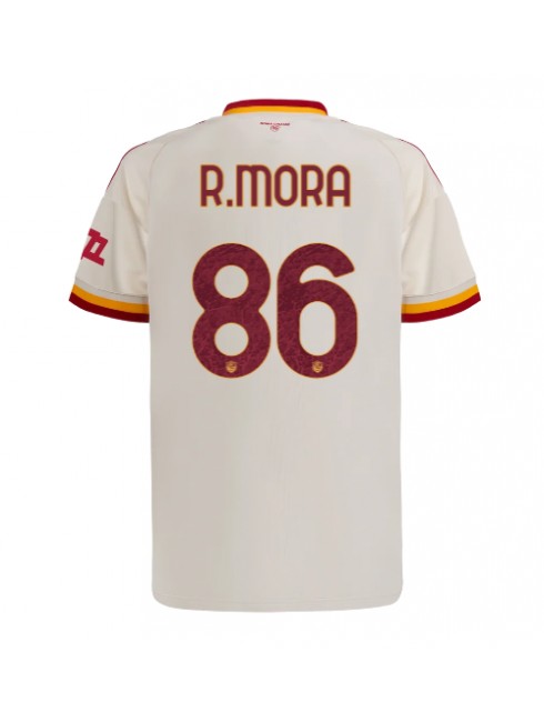 AS Roma Rodrigo Mora #86 Replika Borta Kläder 2026-27 Kortärmad AS Roma Rodrigo Mora #86 Replika Borta Kläder 2026-27 Kortärmad
